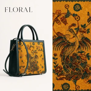 FLORAL Women's Luxury Mulberry Silk Genuine Leather Tote Bag Chinese Silk Printed Shoulder Crossbody Handbag - AliExpress Women's Handbags