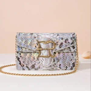 2025 New Designer Snake Leather Women Chain Bag Fashion Genuine Leather Lady Shoulder Bag High Grade Messenger Bag for woman 50 - AliExpress Women's Handbags