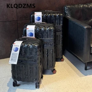 KLQDZMS Suitcase on Wheels Large Capacity ABS+PC Boarding Box Men's Trolley Case 20"24"28 Inch Women's Carry-on Travel Luggage - AliExpress Luggage