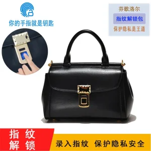Fashion Classic Handbag Niche Fingerprint Lock Red Handbag New High-end Light Luxury Versatile Elegant Commuter Crossbody - AliExpress Women's Handbags