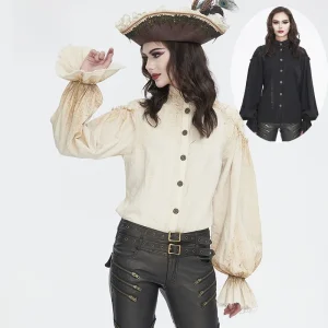 Devil Fashion Original Design Medieval Steampunk Fashion Women's Shirt Breathable Cotton Long Sleeve Button up Casual Shirt - AliExpress Shirts & Blouses