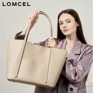 LOMCEL 41 New leather women's tote bag - summer handbag, large bag made of cowhide, suitable for office commuting, single should - AliExpress Women's Handbags