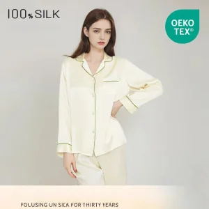 2026 New 100% Mulberry Silk Pajamas Women Long Sleeve Pants Set Luxury Loungewear Spring Autumn Plus Size Sleepwear Homewear - AliExpress Women's Sleep & Lounge
