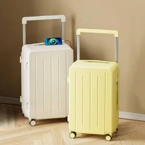 Women's Large Capacity 20 Inch Carry-on Suitcase Password Lock Wide Pull Rod Multi-functional Travel Bag Casual Style - AliExpress Luggage