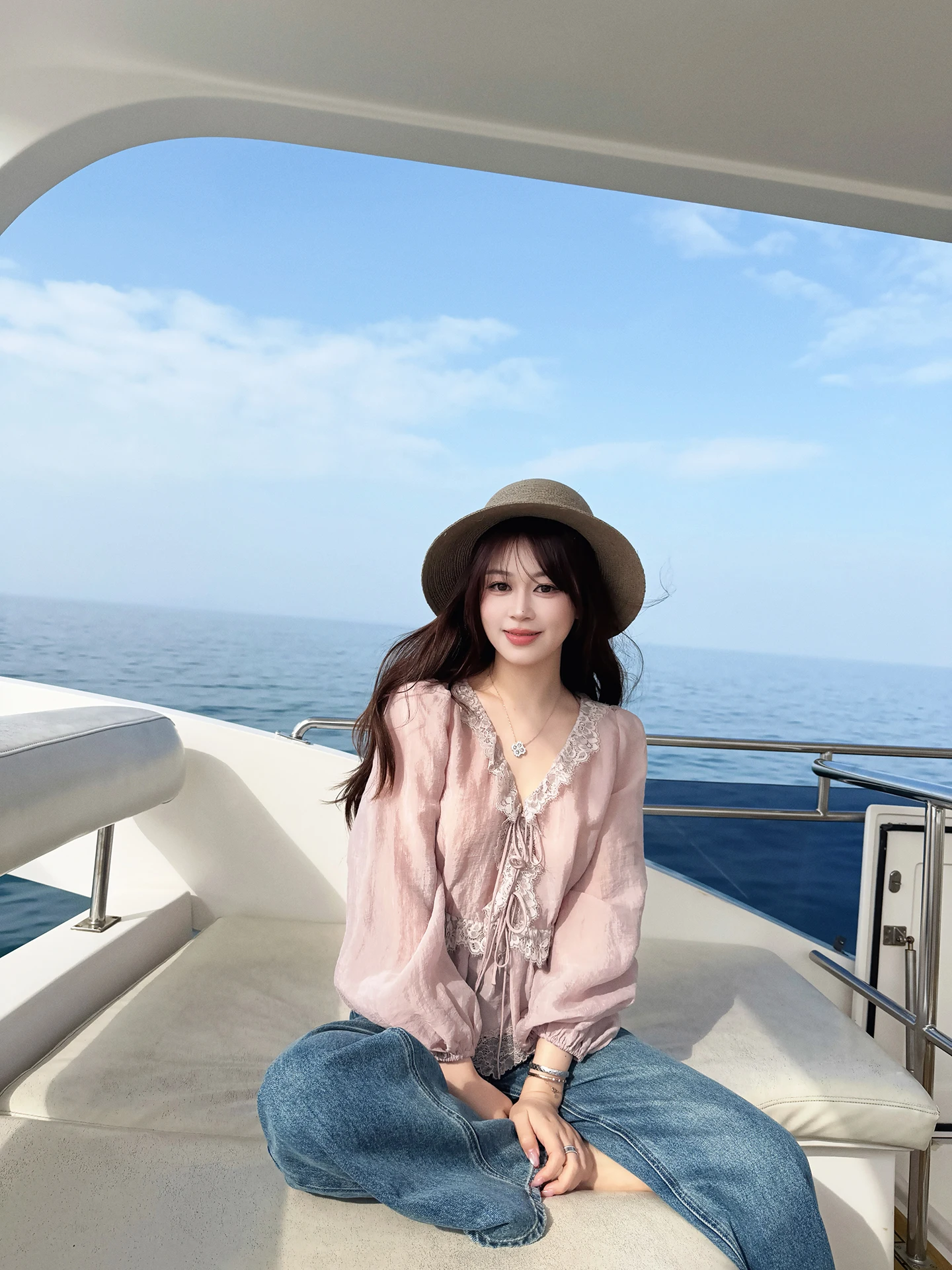 Parisian Sweetheart Early Spring Double Version Regenerated Fiber Sweet Aosphere V-ne Lace Chiffon Top New Arrival - AliExpress Shirts & Blouses