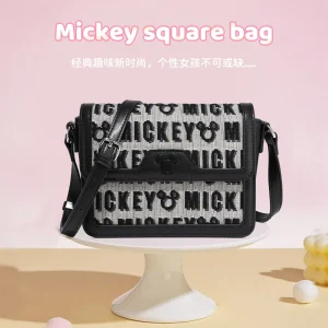 Genuine Disney Purses And Handbags Original Case Mickey Monogram Embroidered Print Bag Women's Shoulder Crossbody Bag 399 - AliExpress Women's Handbags