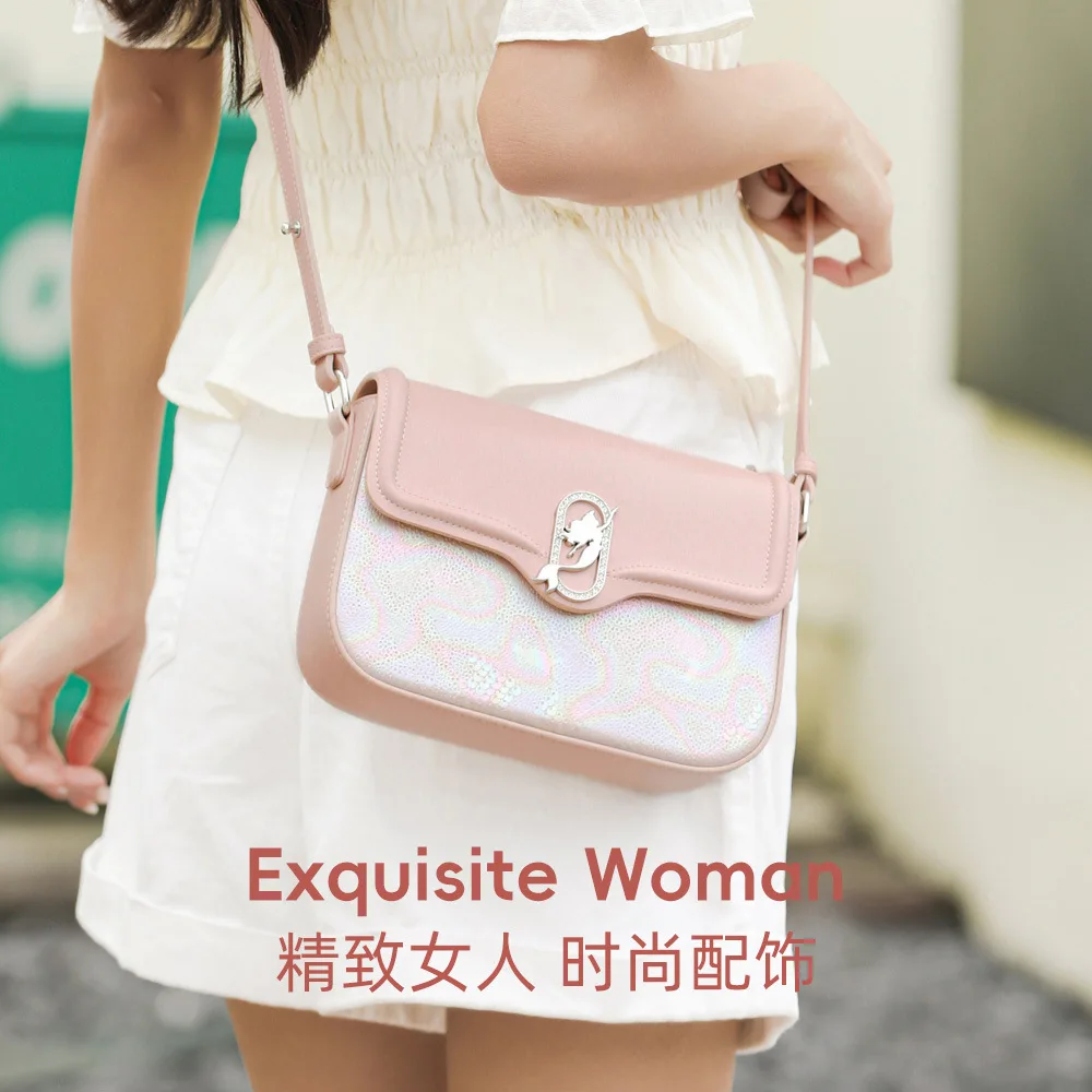 Genuine Disney Purses And Handbags Original Case Classic Fashion Mermaid Messenger Bag Ladies Sweet Shoulder Bag 399 - AliExpress Women's Handbags