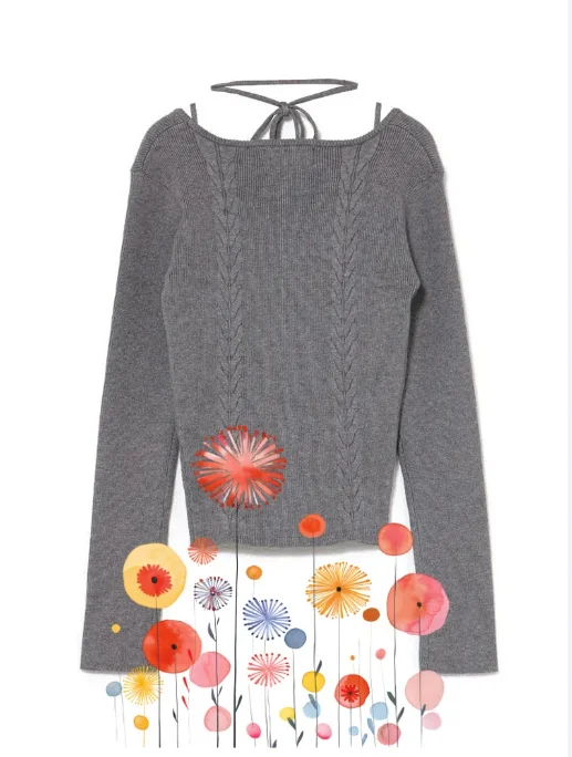Japanese Style Stretch Knit Jacquard Camisole + Outerwear Long Sleeve Sweater Pure Desire Style Slim Fit Sweet Women's Set - AliExpress Sweaters&Jumpers