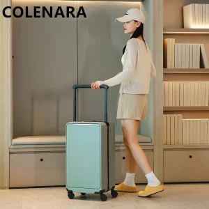 COLENARA 20"24"26 Inch Large Capacity Women's Travel Luggage Bag Men's Suitcase Front Opening Boarding Box Laptop Trolley Case - AliExpress Luggage