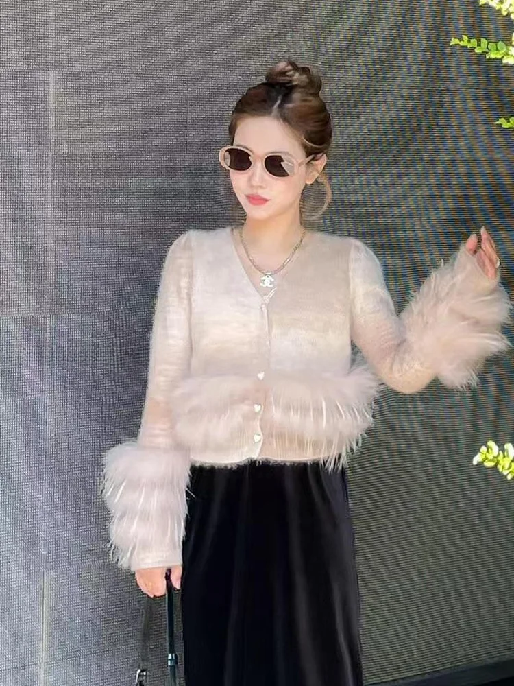 Soft Plush Short Knitted Sweater Sweet Patchwork Korean Style Women's Premium Fashion Autumn Winter New Arrival Casual Commut... - AliExpress Sweaters&Jumpers