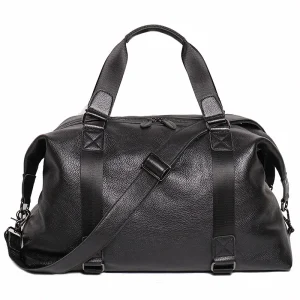 Nesitu A4 Large Black Genuine Leather Business Women Men Travel Bags 15.6'' Laptop Handbag Shoulder Messenger gym Duffle M30240 - AliExpress Travel Bags