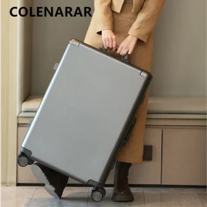 COLENARA Suitcase on Wheels Large Capacity Trolley Case ABS+PC Boarding Box  20"22"24"26"28"30 Inch Women's Cabin Luggage - AliExpress Luggage