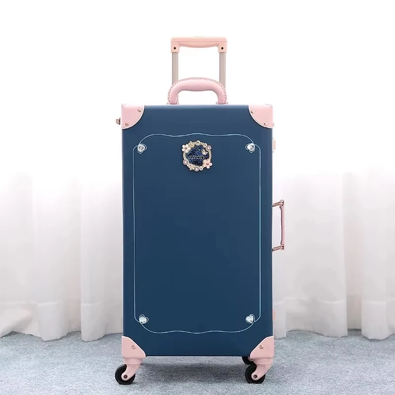 Retro Rolling Luggage Spinner Brand Vintage Leather Trolley Suitcase Women Trolley Travel Bag Men Carry Ons Rolling Luggage - AliExpress Luggage