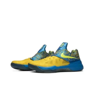 Nike KD 4 Comfortable and Versatile Low-Top Basketball Shoes for Men and Women Same Style in Blue and Yellow FZ5916-400 - AliExpress Sneakers