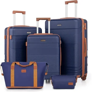 5-Piece Spinner Suitcase Set: Lightweight Hardshell Luggage with Lock for Men & Women, Carry-On Travel Set with Durable ABS Case - AliExpress Luggage