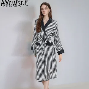AYUNSUE 100% Mulberry Silk Robes for Women 16MM Silk Bath Robe 2026 Spring Summer Hot Selling Sleepwear Bathrobes Pijamas Mujer - AliExpress Women's Sleep & Lounge