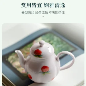Exquisite Blossom Powder Pure Hand Drawing Xi Peach Teapot Women's Household Small Capacity Filter Tea Maker Kung Fu Set - AliExpress Kitchen,Dining & Bar