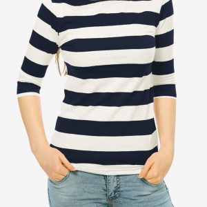 Halloween 3/4 Sleeve T-shirt Casual Boat Neck Slim Fit Tee Blue/XS - Allegra K catalog