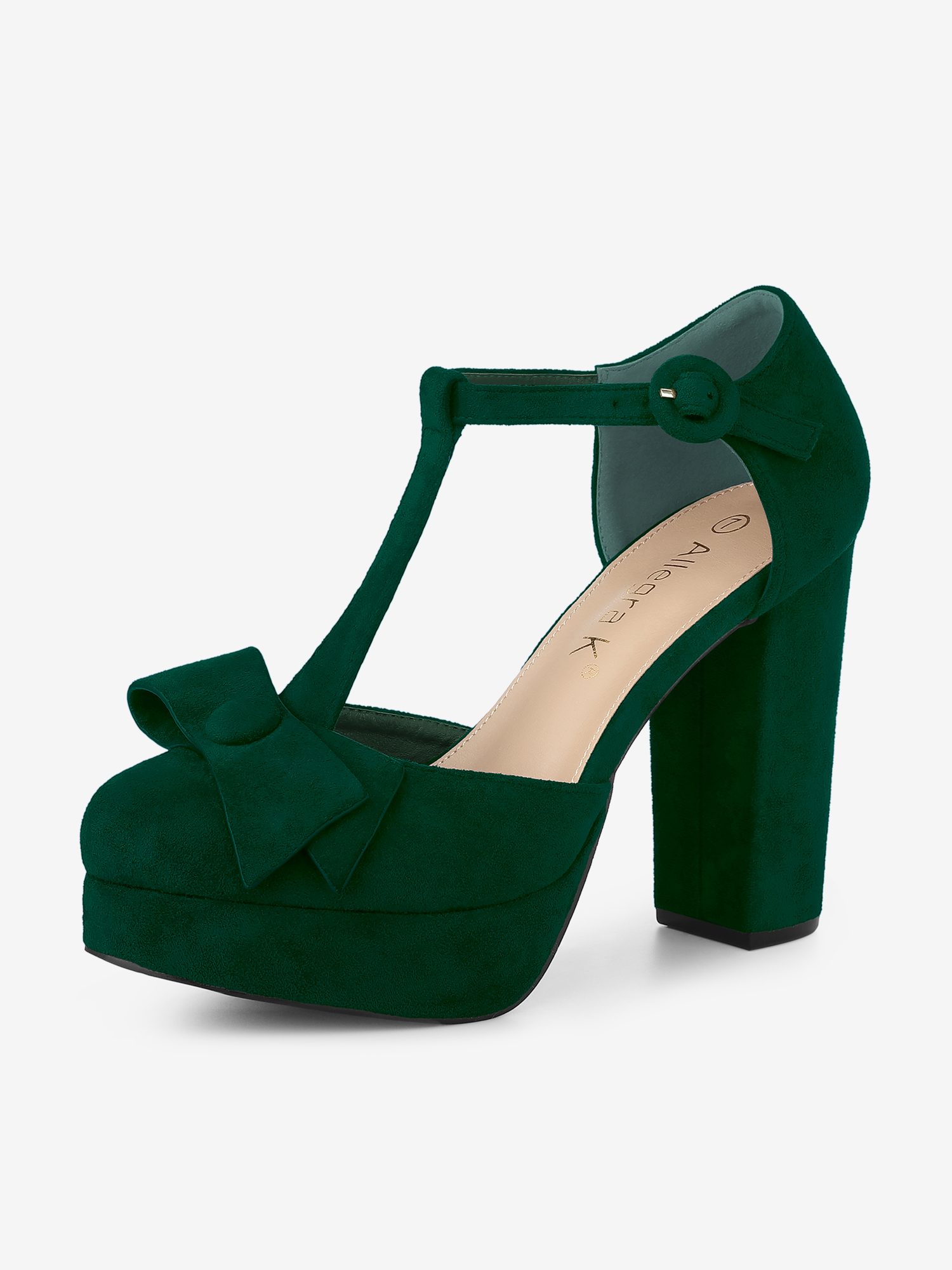 Mary Janes Platform Pumps Halloween Costumes Chunky Heel Dress Shoes Green/9 - Allegra K catalog