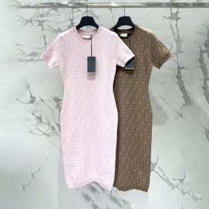 Casual dress women's dress basic style sexy slim fit designer dress classic letter party street autumn outfit