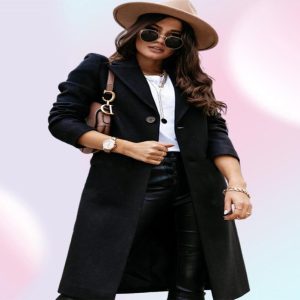 Women039s Wool Midi Long Coats And Jackets Women Winter Blends Peacoat Warm Outerwear Single Breasted Solid Overcoat Casual Tre6470857