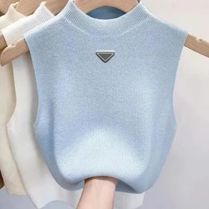 Womens top designer top women designer luxury vest sleeveless camis pure cotton fashionable knitted camisole tees designer clothes high quality tees dhgate