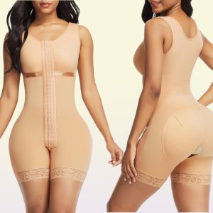 Women039s Shapers BuLifter Slimming Shapewear Full Body Shaper Post Liposuction Girdle Corset Tummy Control Faja Waist Open Cro