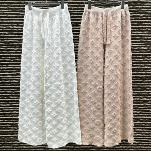 Women's Pants & Capris designer Pants Autumn Winter New Lazy Soft Mink Velvet Jacquard Thickened Casual Straight Pants KOCS