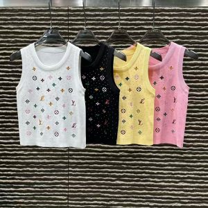The designer's 2026 ss early autumn new knitted short-sleeved striped top is high-end and fashionable S---2XL