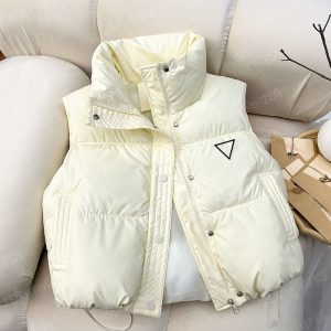 Designer Womens Down Cotton Vests Jackets Fashion Vests Jackets Short Vest Zipper Windbreaker Pocket Lady Warm Coats Womens Designer Clothes