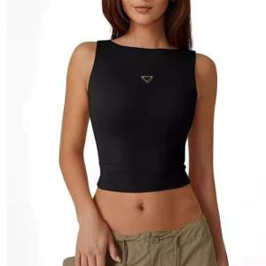 luxury Womens Designer Vests Gilet Tshirts Summer Woman T Shirts Tanks T-Shirts Tees Vestidos Tops Short Outwears Street Shirt S-XL