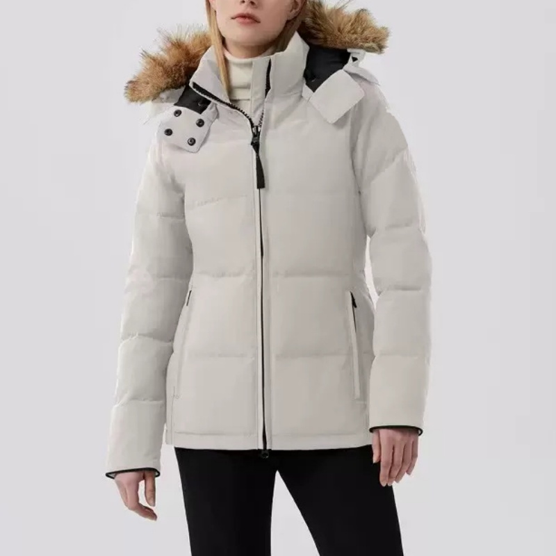 Women Designer Jacket Down Coat Real Coyote Fur Femme Puffer Outdoor Windbreaker Jassen Veste Outerwear Hooded Fourrure Manteau Down Coats Doudoune Parka