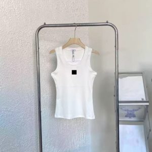 Designer womens Vest luxury Embroidered logo T Shirts top Knitted sweater vest Sexy sleeveless Sweatshirt Fashionable shirt