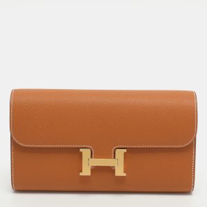 Herm&egrave;s Constance Natural Epsom Leather To Go Wallet, Wallets & Money Clips - Luxury Closet