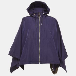 Louis Vuitton Blue Cotton Blend Zip-Up Cape S, Coats & Jackets - Luxury Closet