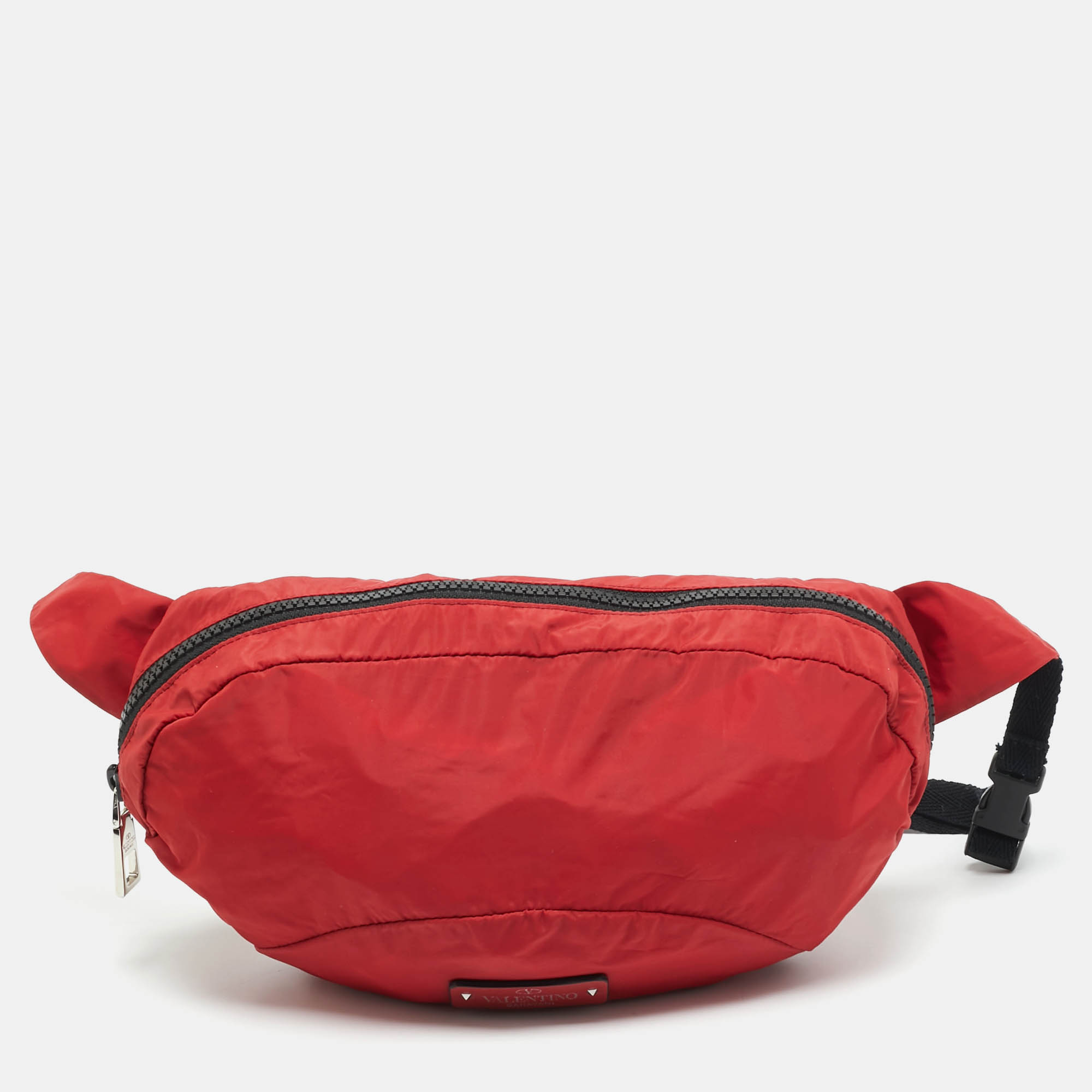 Valentino Red Nylon Belt Bag, Handbags - Luxury Closet