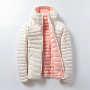 Women039s Jackets Down Jacket Women Ultra Light Hooded Basic Jacket Feather Famale Double Side Reversible Warm Coat