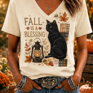 Women Cat Short Sleeve Tee T-shirt Crew Neck Vintage Summer Top, JustFashionNow T-Shirts, color:Off White|size:5XL