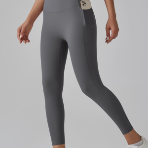 Plain Casual Yoga Pants, JustFashionNow Leggings, color:Gray|size:XL