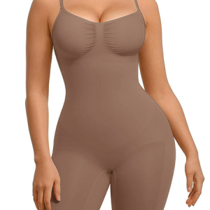 Casual Plain Women Shapewear, JustFashionNow Shapewear, color:Coffee|size:3XL