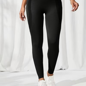 Women's Seamless High-Waisted Tummy Control and Hip Lifting High-Elastic Outdoor Sports Tight Fitness Pants, JustFashionNow Leggings, color:Black|size:XL