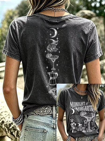 Women Text Letters Short Sleeve Tee T-shirt Crew Neck Printing Casual Summer Top, JustFashionNow T-Shirts, color:Gray|size:XXL