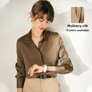 Faionable Silk irt Women's Inner Wear Spring New Arrival Jixu Silk Clothing Regular Thin Silk Satin Fabric - AliExpress Shirts & Blouses