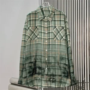Women's shirt New spring 2026 single breasted lapel long sleeved top High quality pure cotton plaid shirt Casual Women's blouse - AliExpress Shirts & Blouses