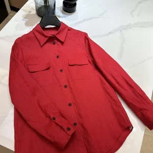 Artistic Flair Linen Shirt Women's Spring Fashion Long Sleeve Layering Top White Enhancing Red Color Straight Cut Commute Wear - AliExpress Shirts & Blouses