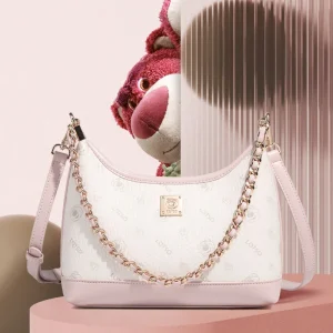 Genuine Disney Purses And Handbags Original Case Strawberry Bear Fashion Printed Women's Bag Women's Premium Feeling Shoulder Ar - AliExpress Women's Handbags