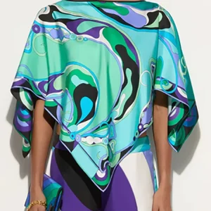 Spring Summer Fashion Outdoors Casual Geometric Print Blouses Women's O-Neck Loose Batwing Long Sleeve Cloak - AliExpress Shirts & Blouses