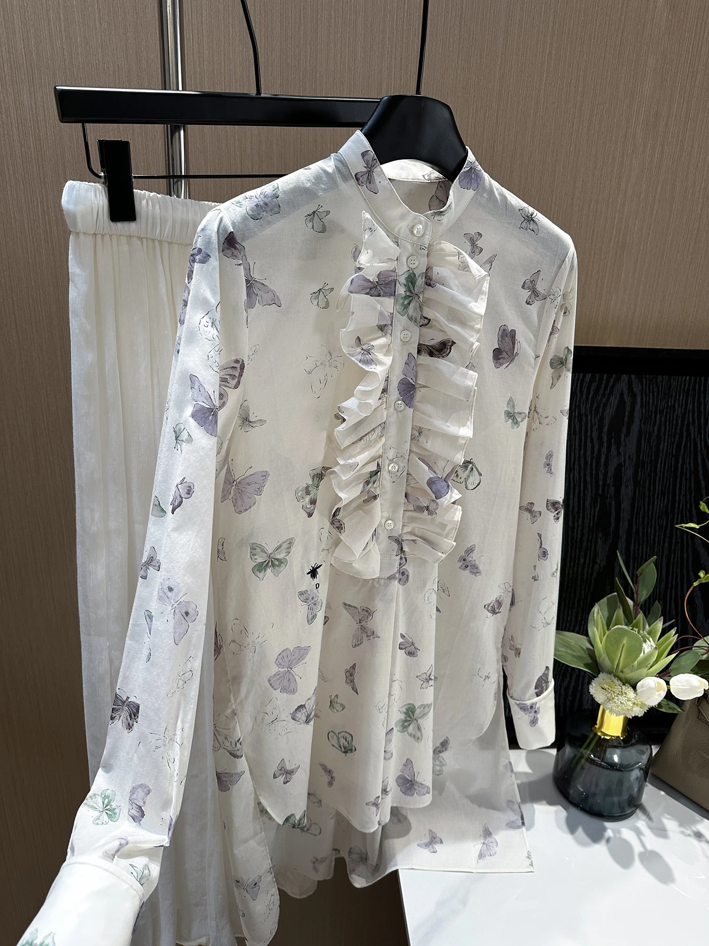 Romantic Print Loose Long Sleeve Women's Shirt Casual Style Cotton Spring Summer Vacation Feel Medium Length - AliExpress Shirts & Blouses
