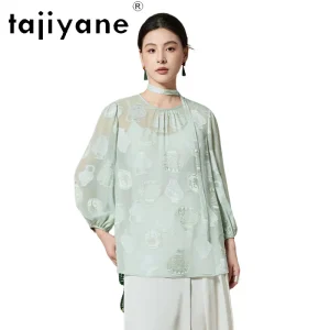 TAJIYANE 100% Mulberry Silk Shirts for Women New Chinese Style Blouse High Quality Ladies Tops 2026 Spring Woman Clothes рубашка - AliExpress Shirts & Blouses