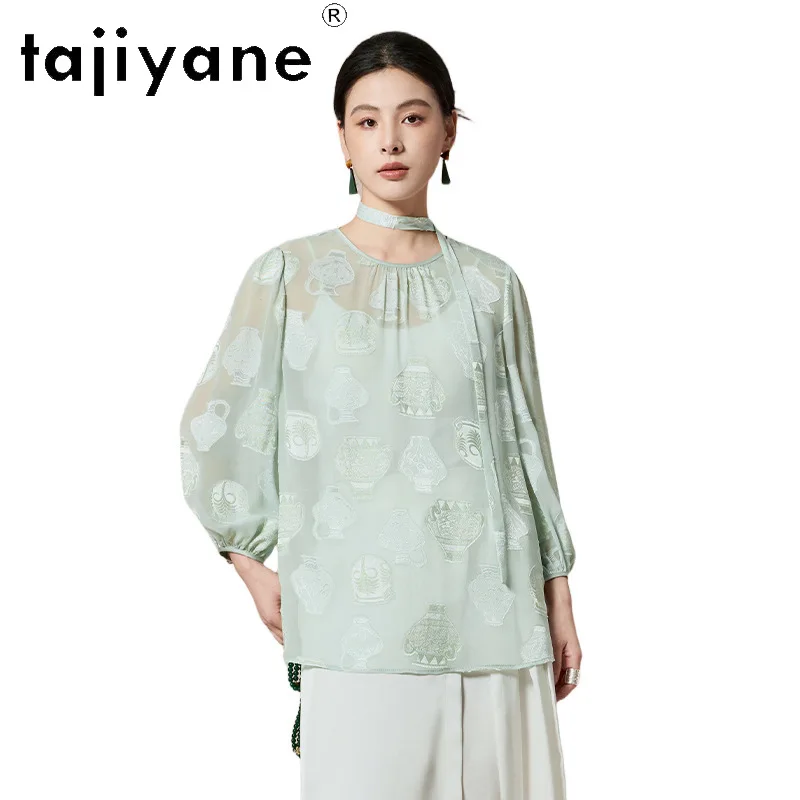 TAJIYANE 100% Mulberry Silk Shirts for Women New Chinese Style Blouse High Quality Ladies Tops 2026 Spring Woman Clothes рубашка - AliExpress Shirts & Blouses